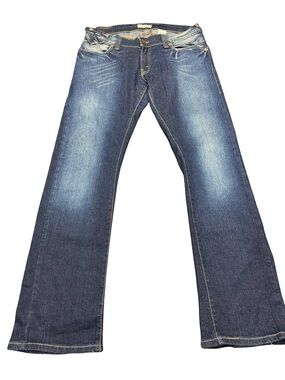 Levi’s Y2K Low Rise Bootcut Jeans Women's 11 Dark Wash Faded Denim Retro